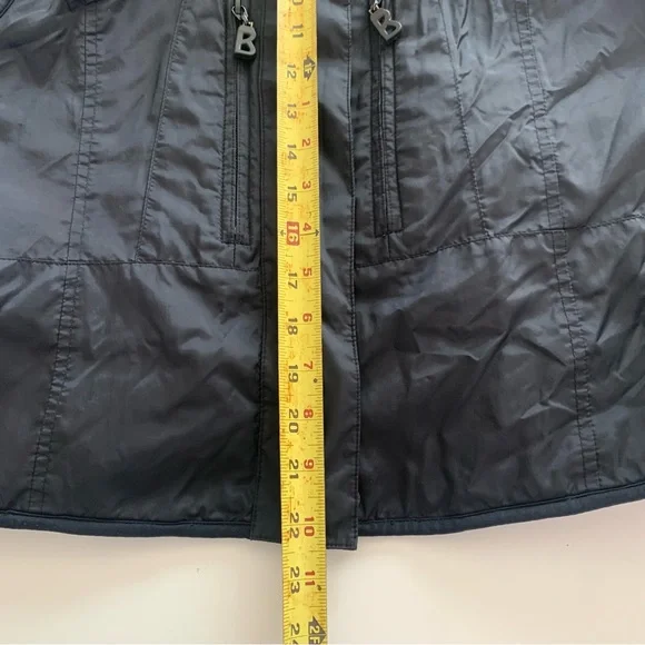 Bogner Black High Neck Puffer Outdoor Zip Vest Fleece Lined Size 8 Women’s - Picture 6 of 10